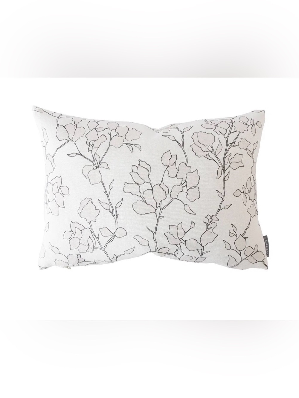 McGee Co Blair Floral Sketch Pillow Cover